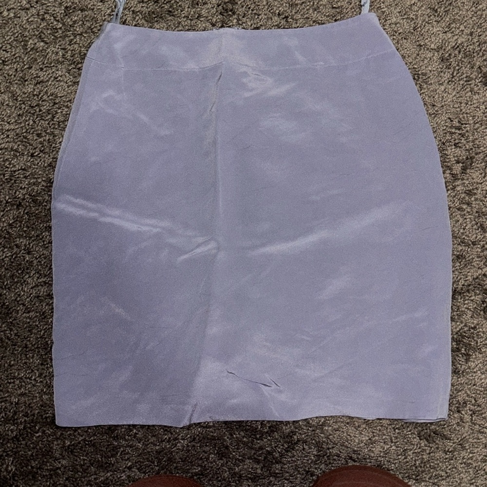 Lavendar colored mini skirt